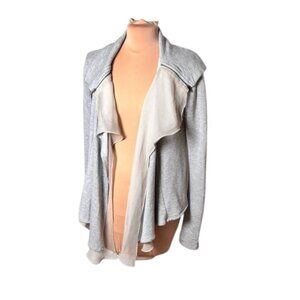 Bordeaux Anthropologie Soft Fleece Jersey open Wrap Cardigan Size XS
